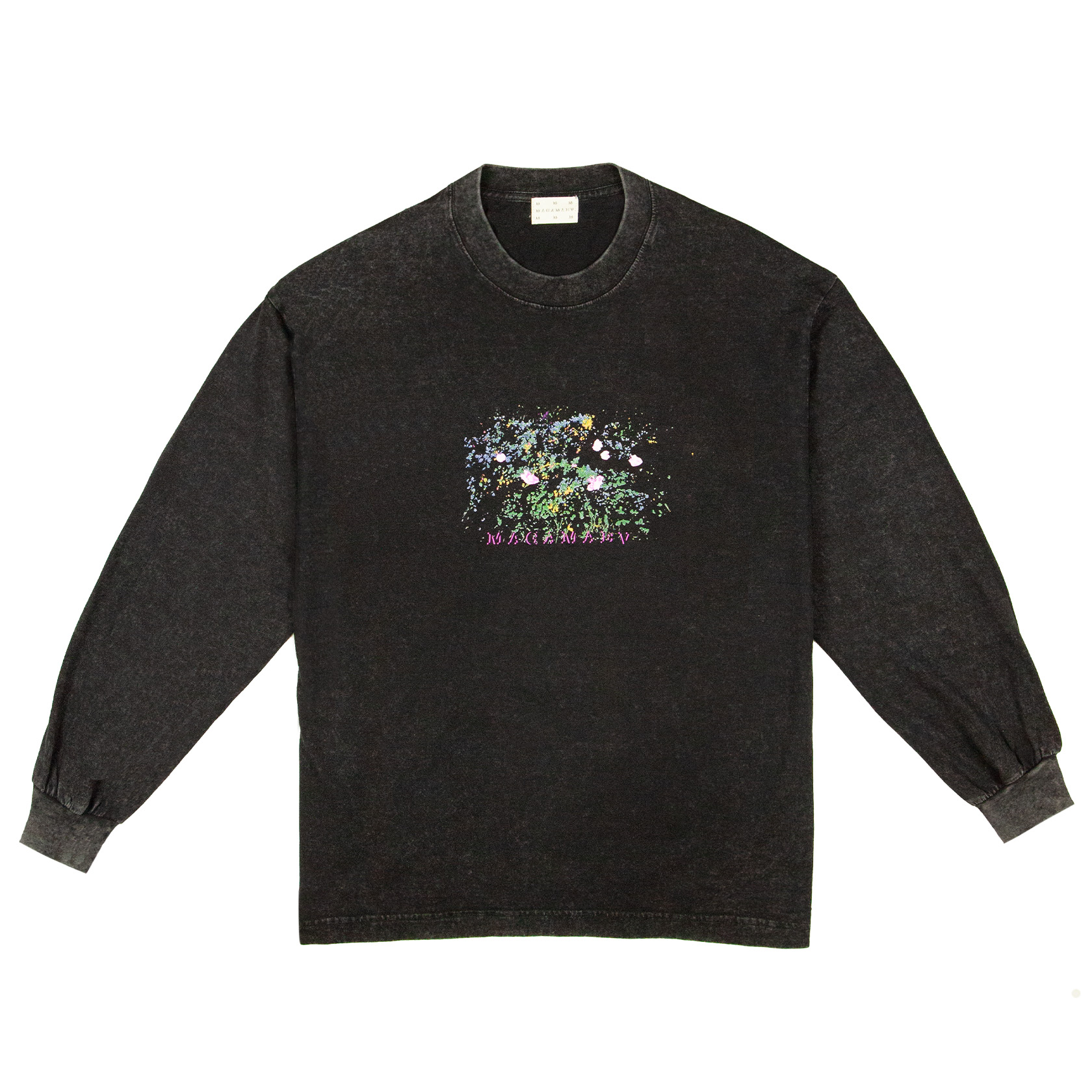BLOSSOM LONGSLEEVE BLACK/DYED