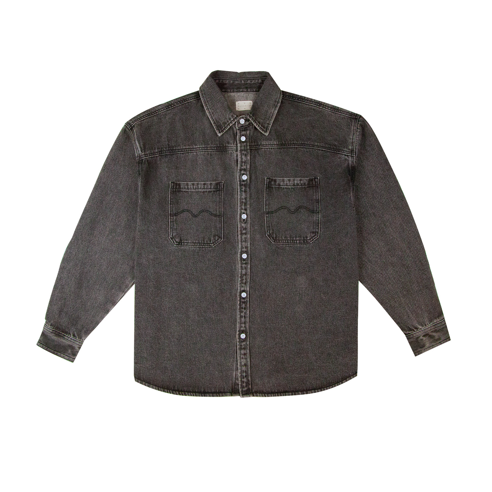 BIGGER M SHIRT BLACK/WASED