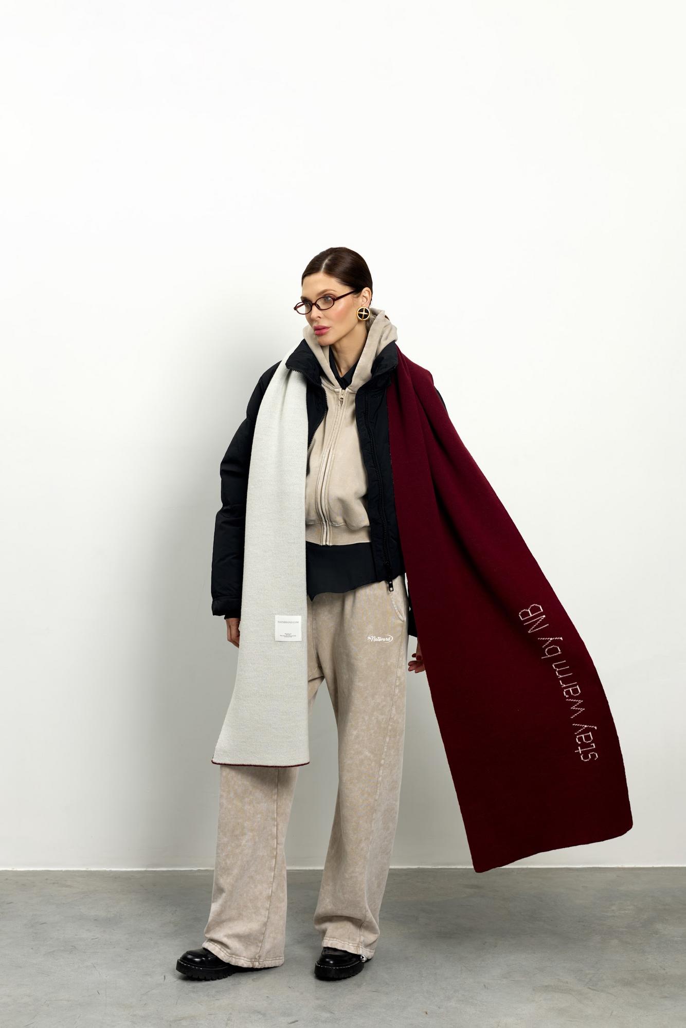 Шерстяной шарф STAY WARM