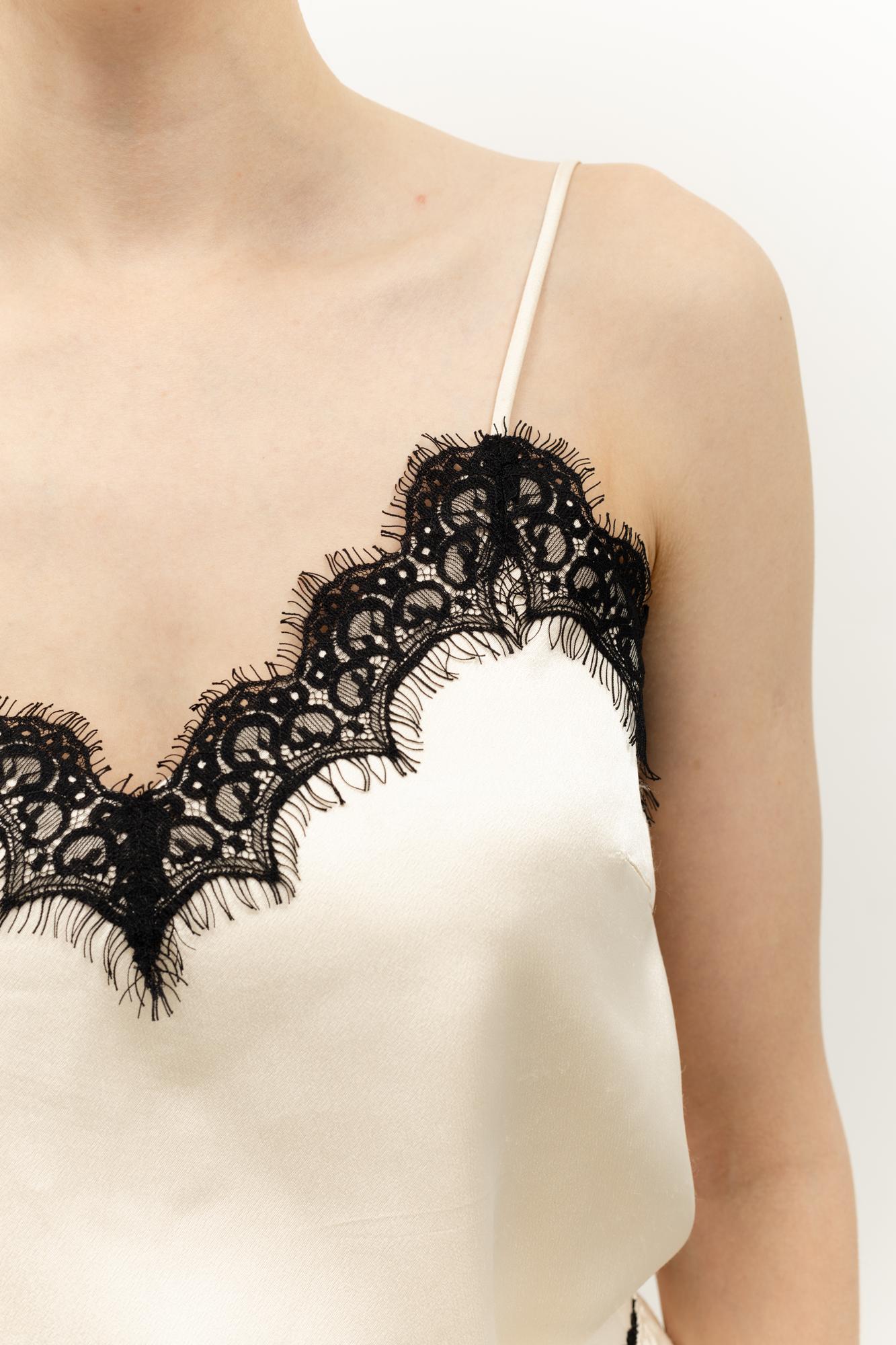 Топ на бретелях с кружевом CARRIE