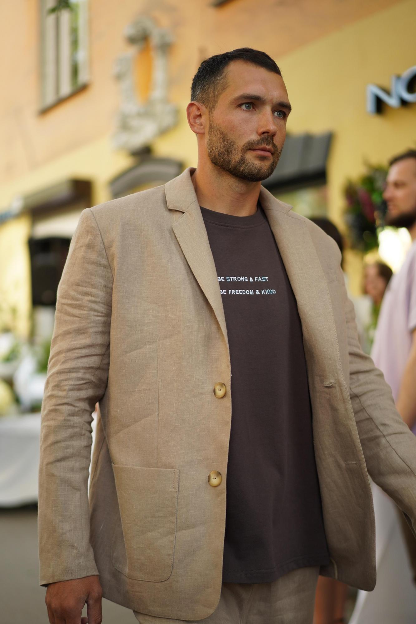 Футболка из хлопка, шоколад