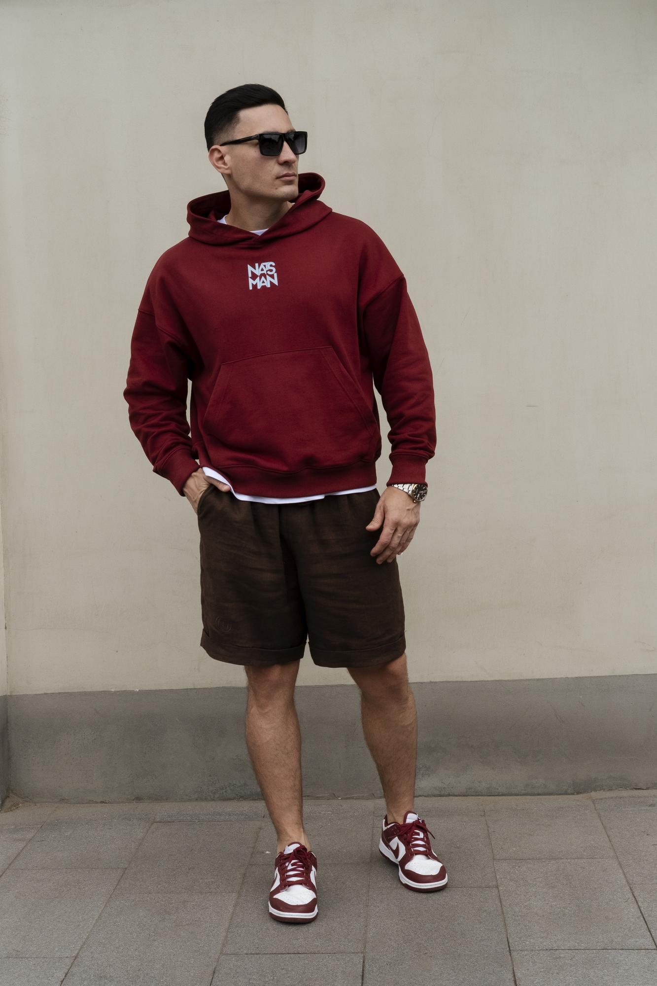 Худи NATSMAN бордовый