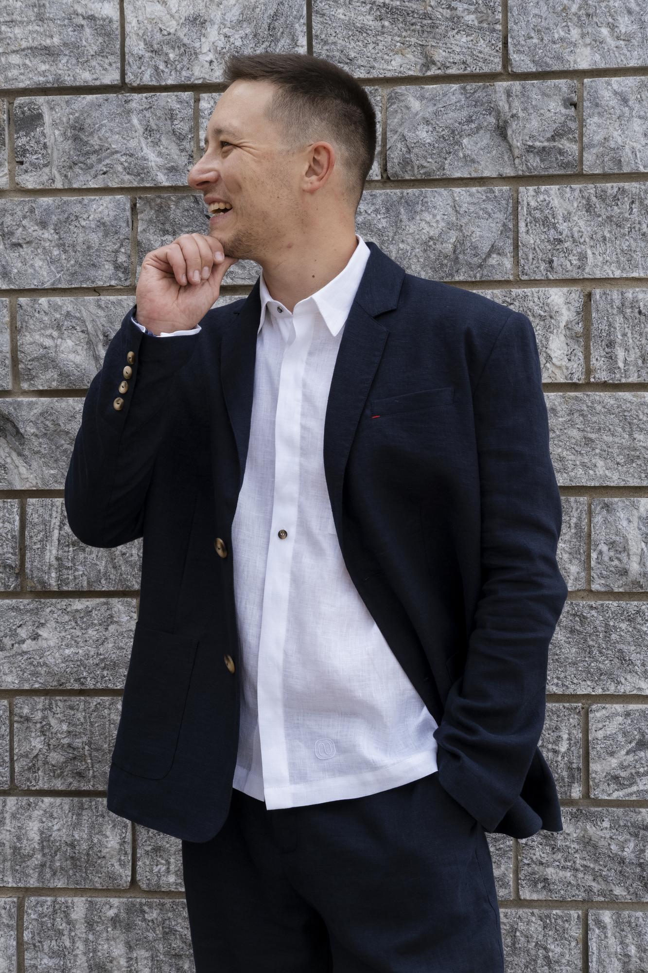 Пиджак изо льна