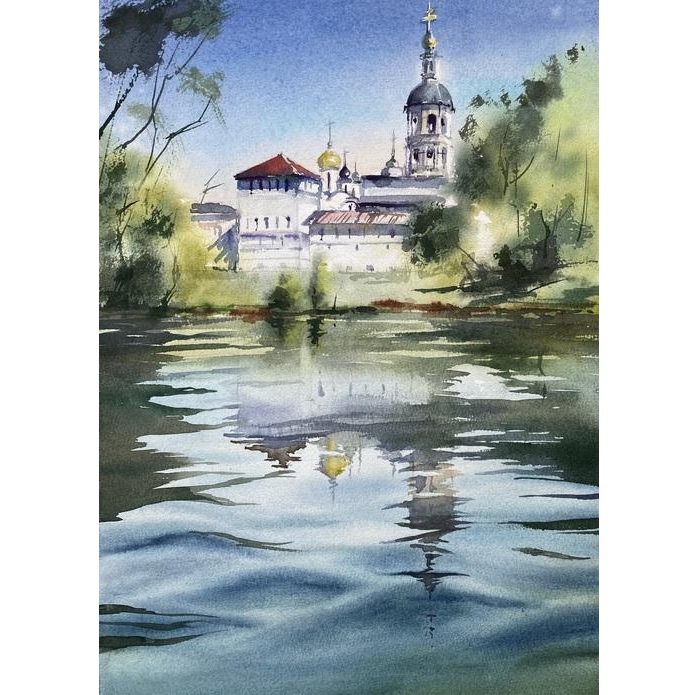БОРОВСКО-ПАФНУТЬЕВСКИЙ МОНАСТЫРЬ (Серия "Акварельный Боровск")