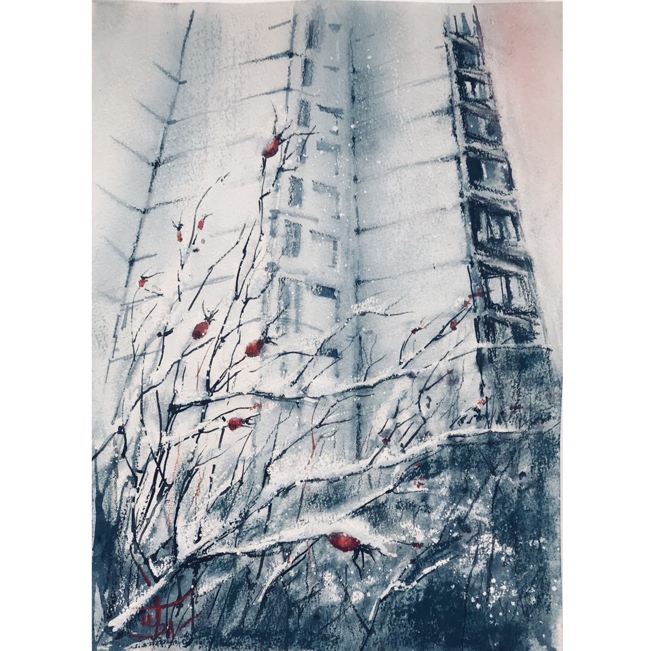 ПЕРВЫЙ СНЕГ В ЯНВАРЕ