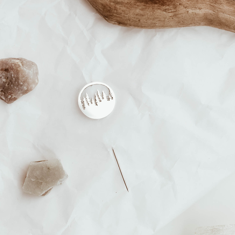 Брошь "Лес"