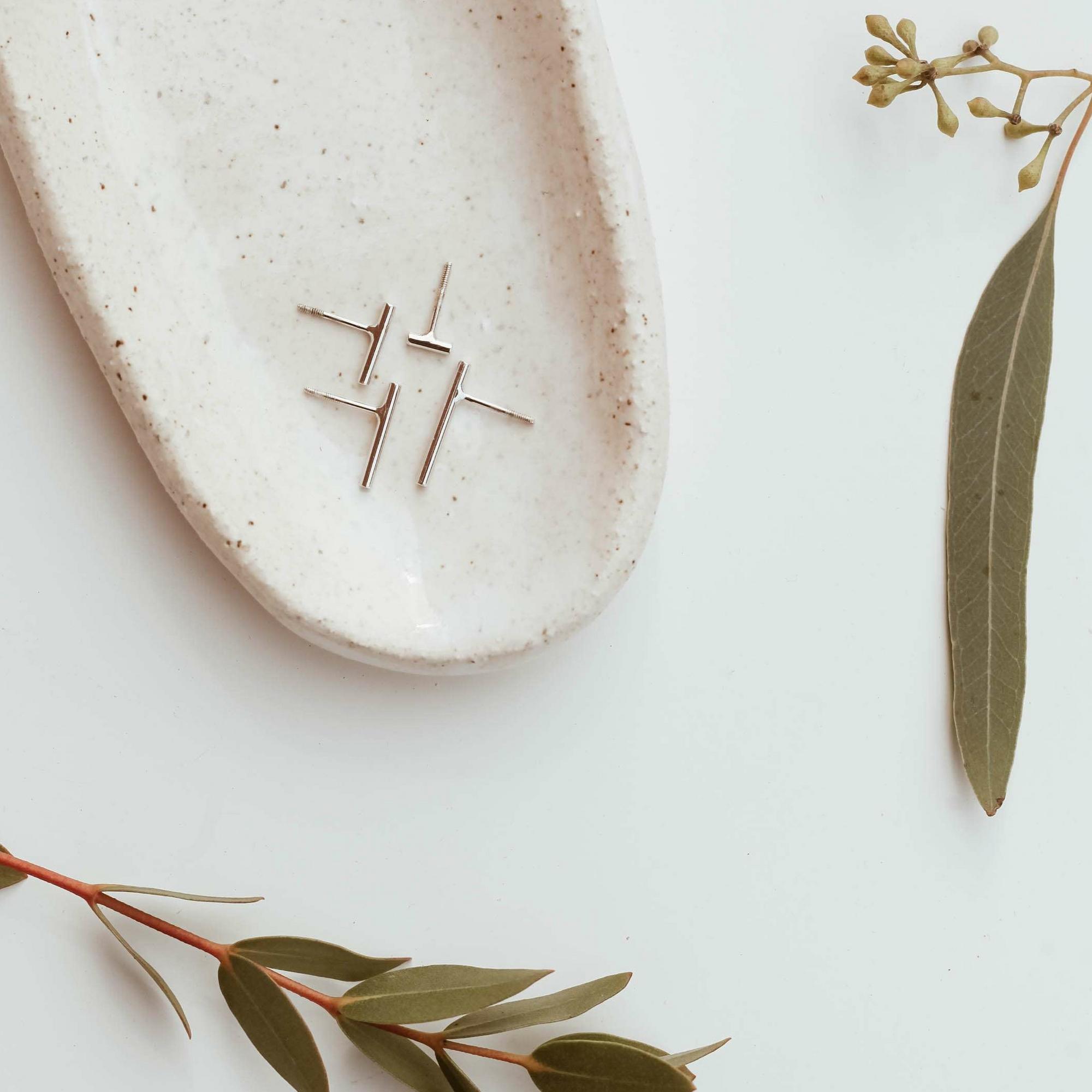 Серьги  Палочки