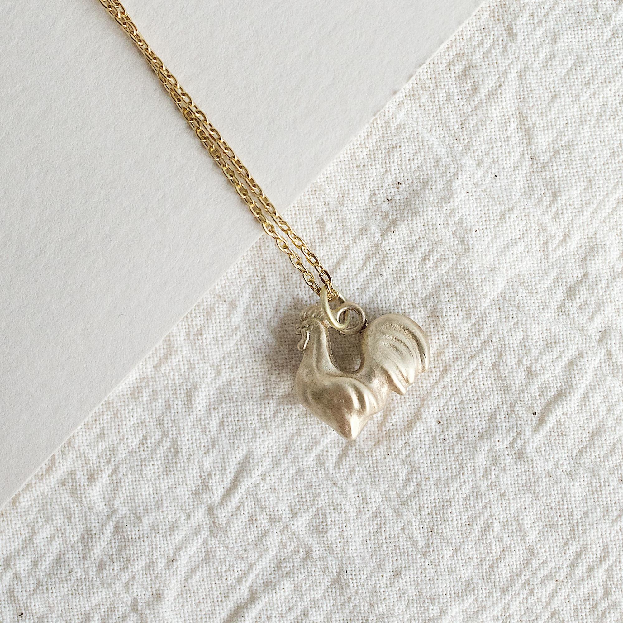 Кулон Петушок матовый