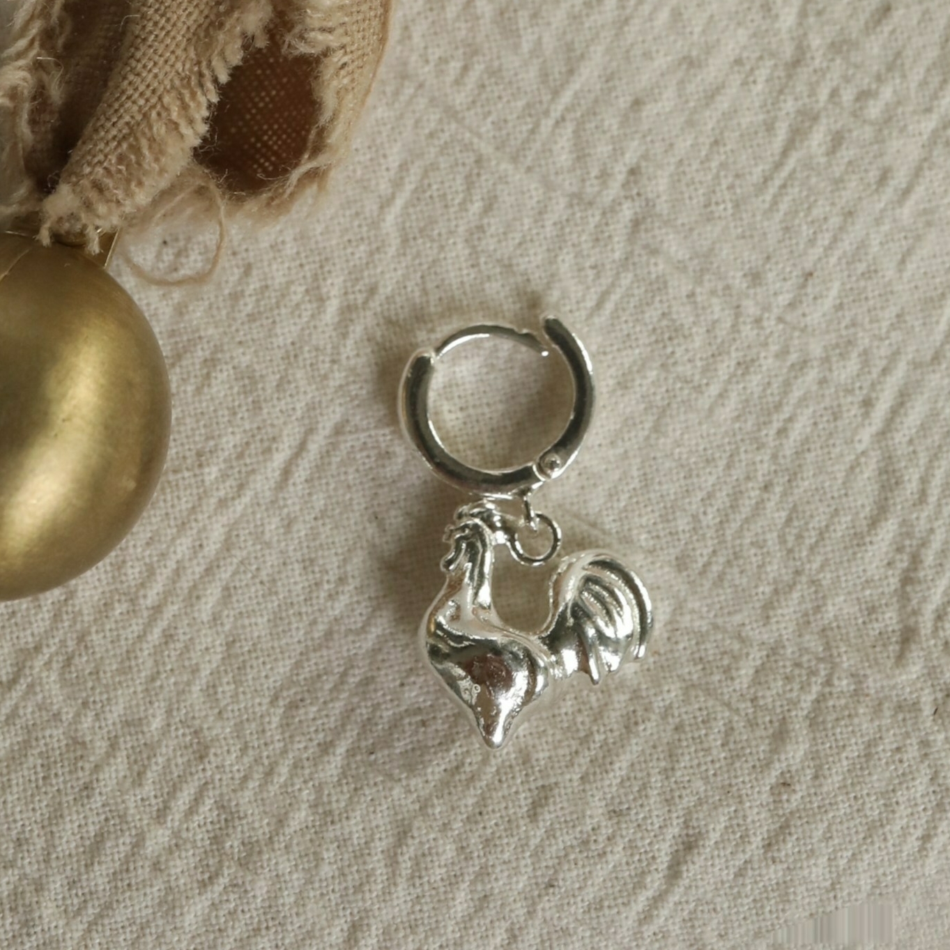 Моносерьга Петушок