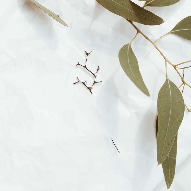 Брошь  Веточка