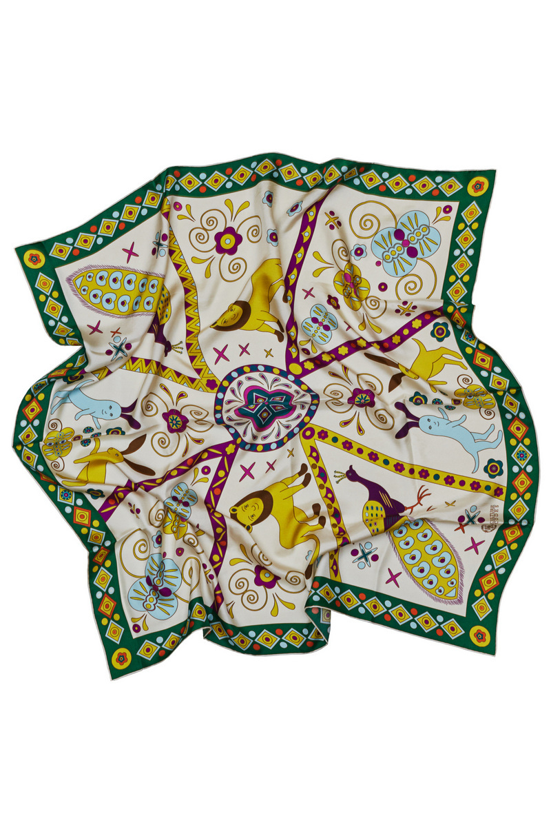 Шейный платок «Райский сад.  Весна»