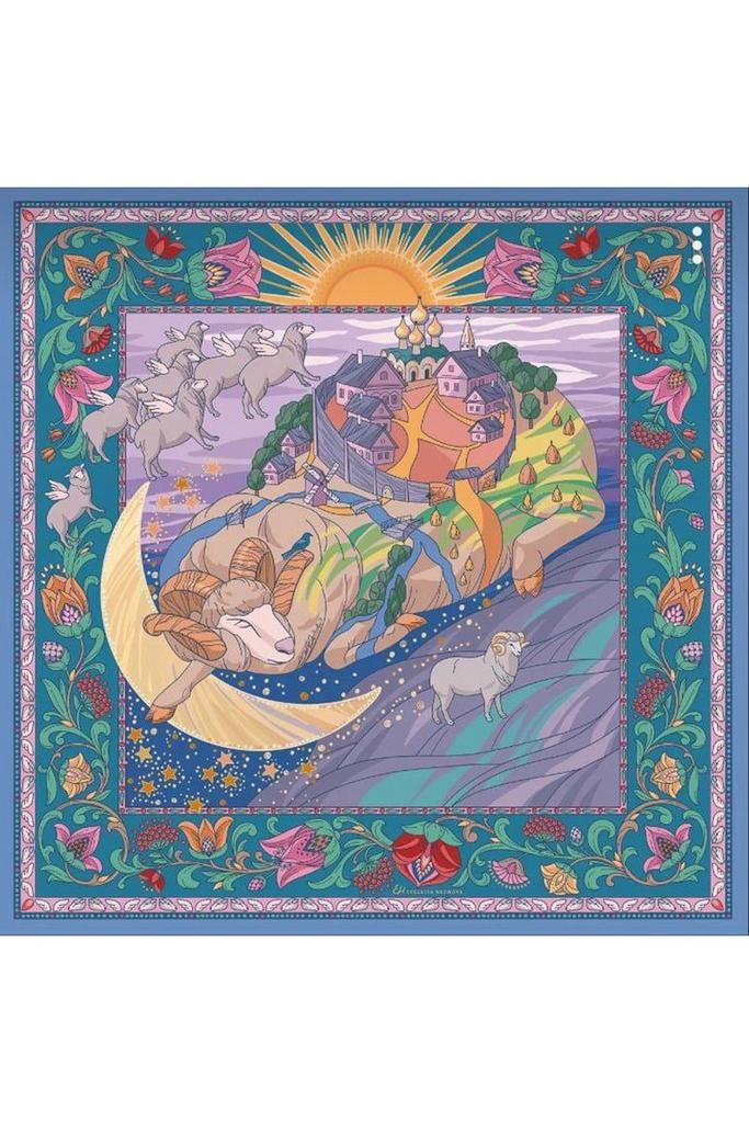 Платок-каре «Барашкин сон»