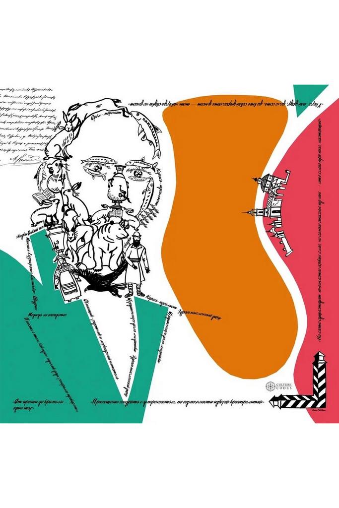 Платок-каре «Щедрин»