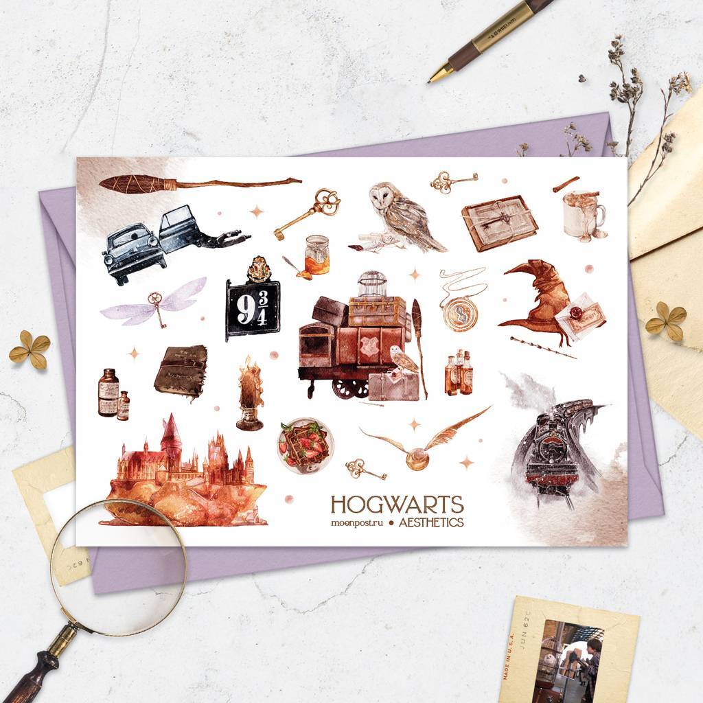 Стикерпак «Hogwarts Aesthetics»
