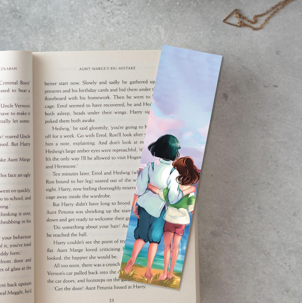 Книжная закладка «Тихиро и Хаку»