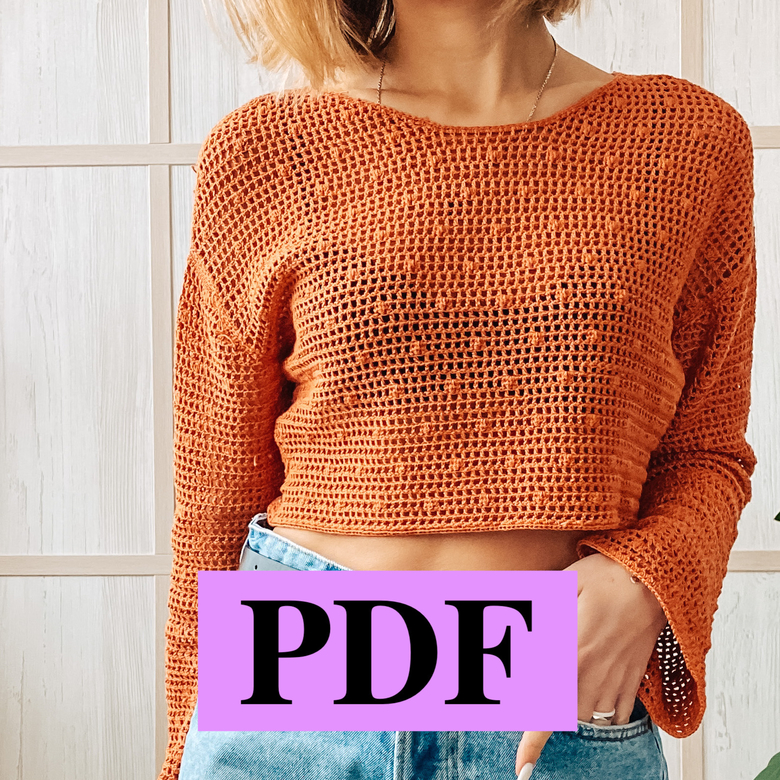 топ с рукавами