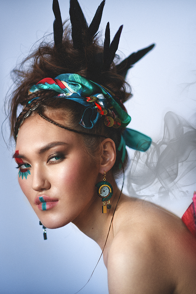 Асимметричные серьги Дракон