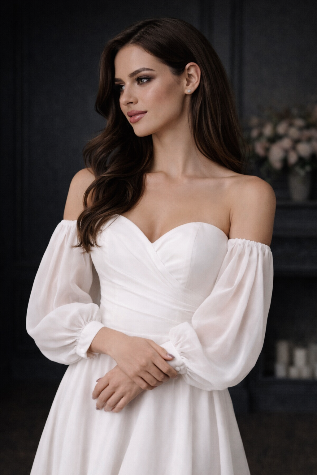 Свадебное платье Фили Миди