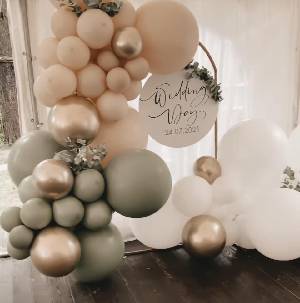 фотозона бенто  БЕЖЕВАЯ ПОЛУАРКА