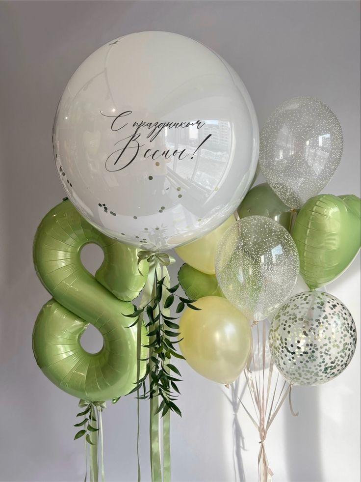 8 марта шары  Весна