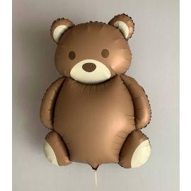 мишка коричневый сатин