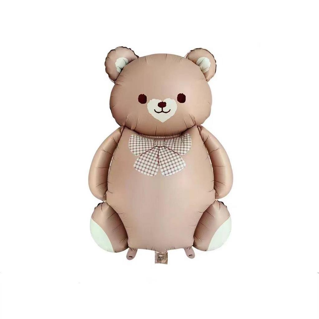 мишка коричневый с бантиком сатин