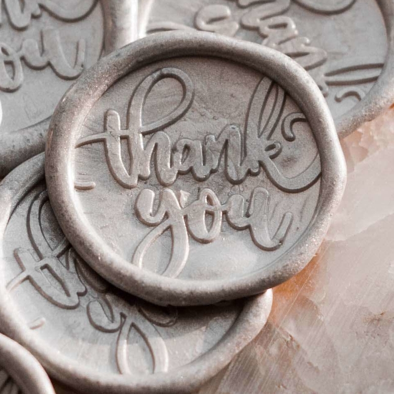 Сургучная печать "Thank you"