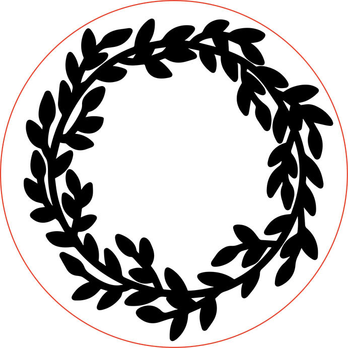 Венок из листьев