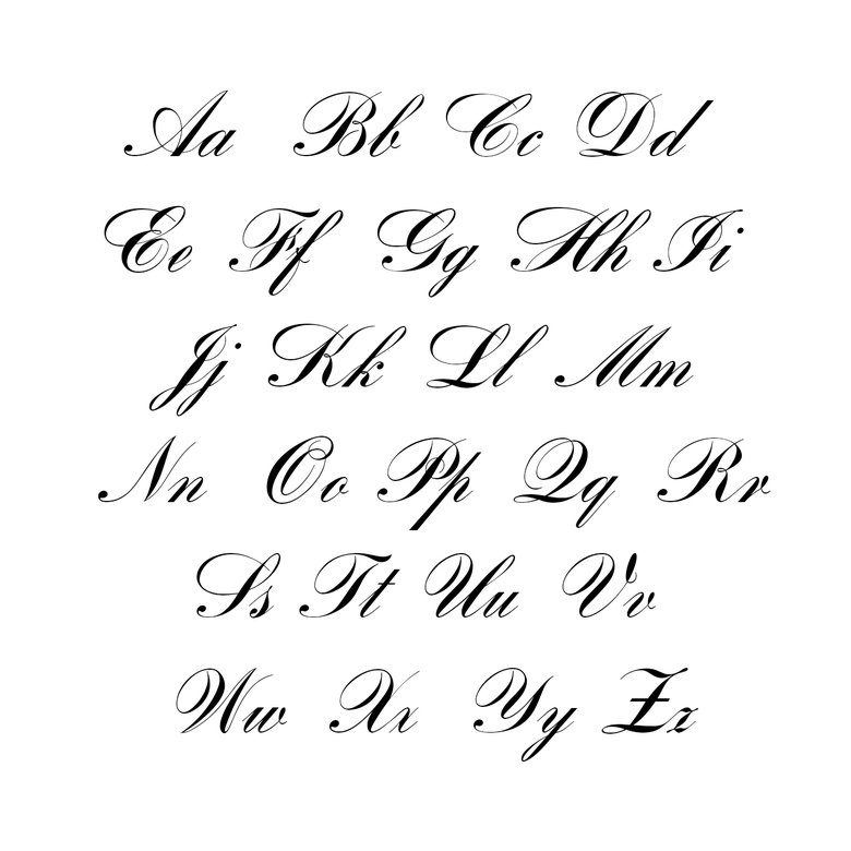 Шрифт: Romantica script