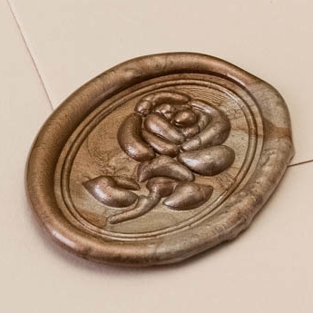 Сургучная печать "Роза большая 3D"