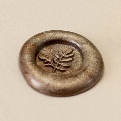 Сургучная печать "Листики 8 мм"