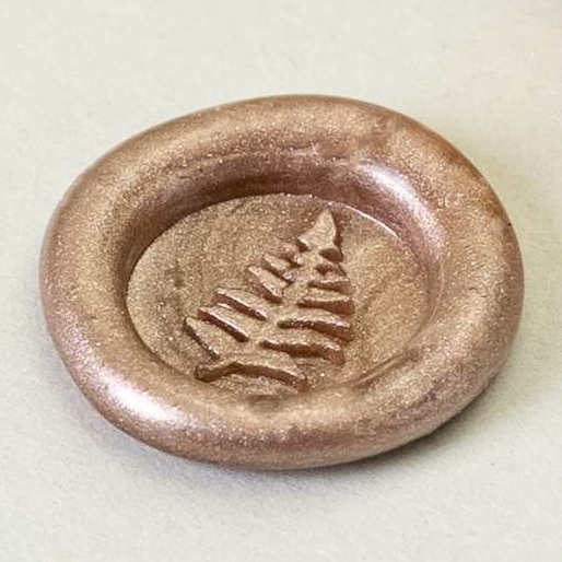 Сургучная печать "Папоротник 8 мм"