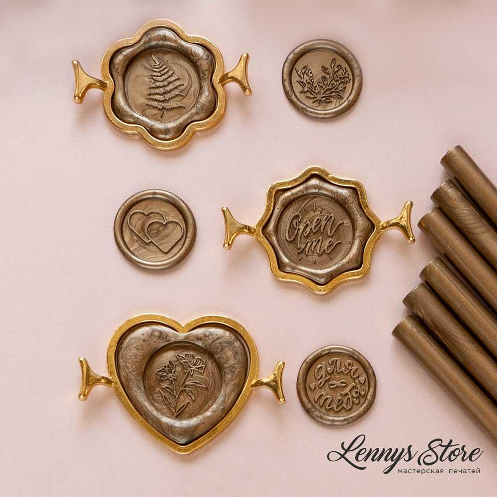 Металлическая форма для сургучных печатей