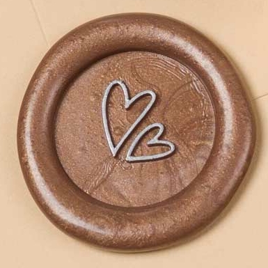 Сургучная печать "Два сердца"