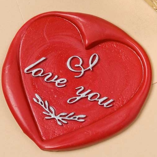 Сургучная печать "I love you"