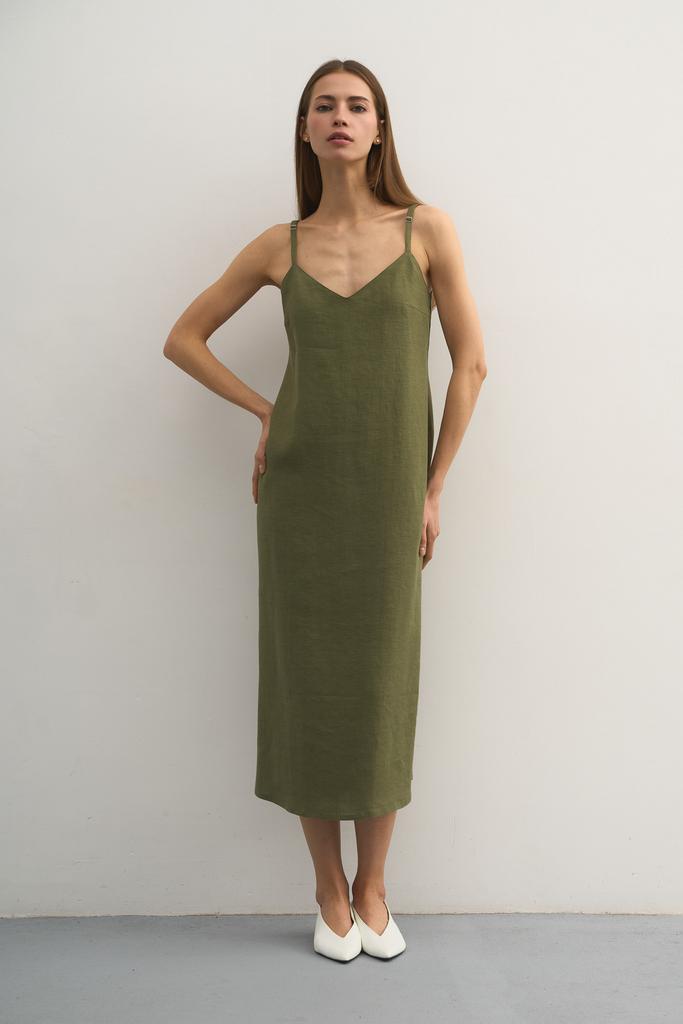 Платье-комбинация льняное Selva купить в интернет-магазине по выгодной цене Pure Linen