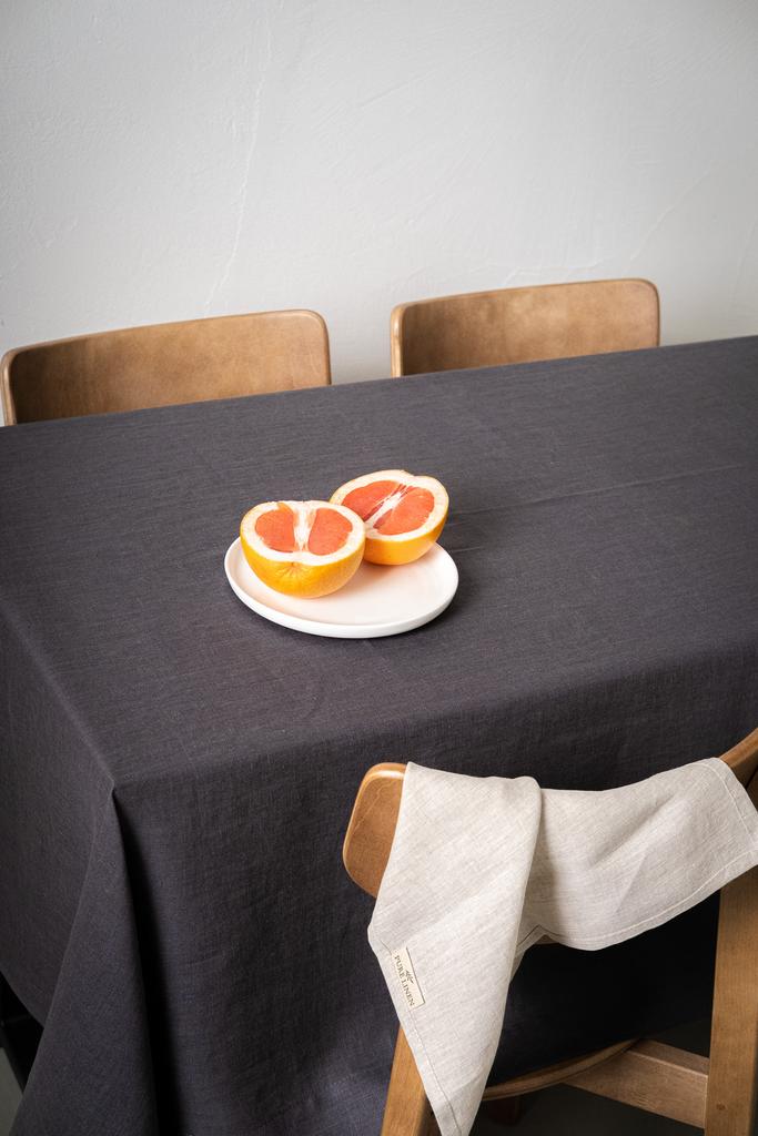 Льняная скатерть Volcanic Smog