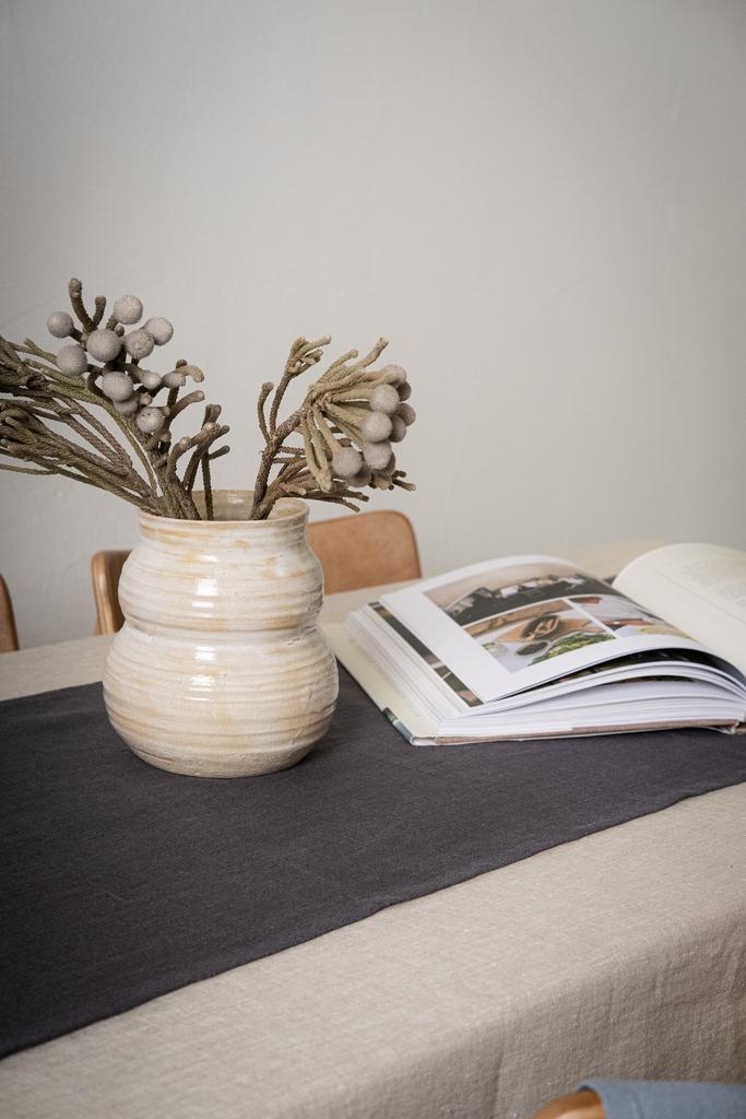 Льняной раннер Volcanic Smog