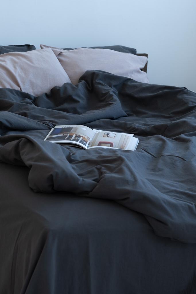 Льняной пододеяльник Volcanic Smoge