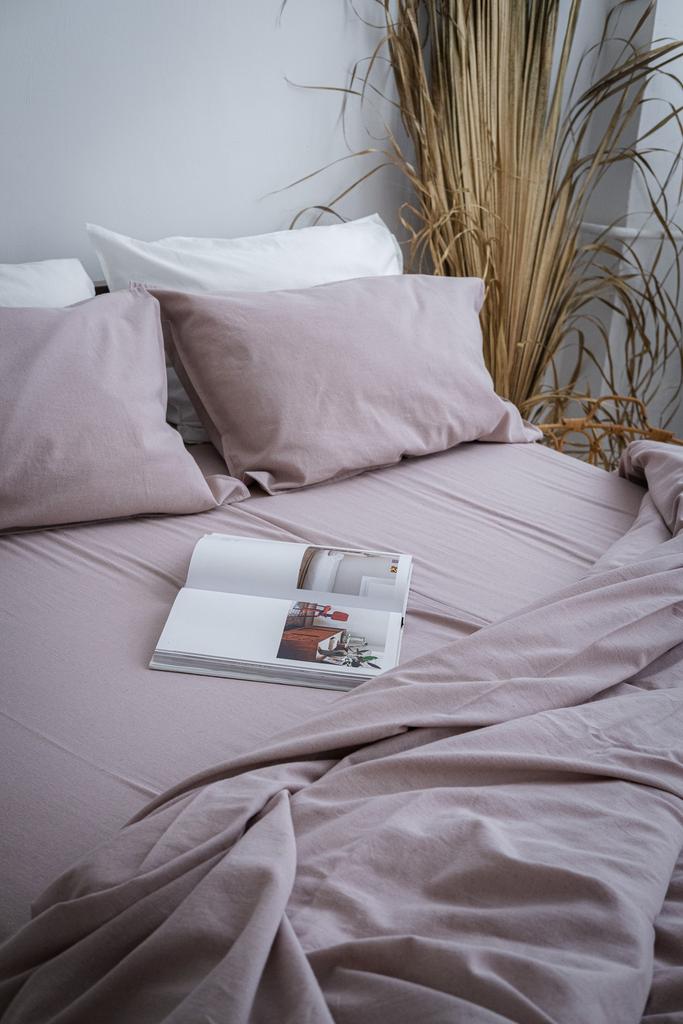 Льняная простынь Pudra