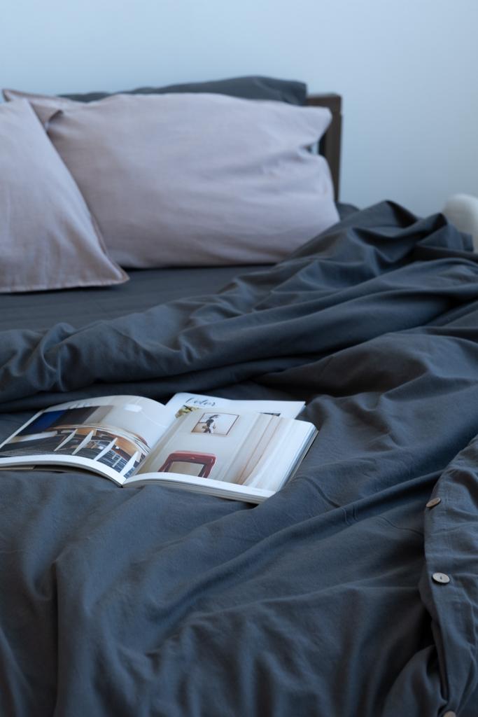 Льяная простынь Volcanic Smog