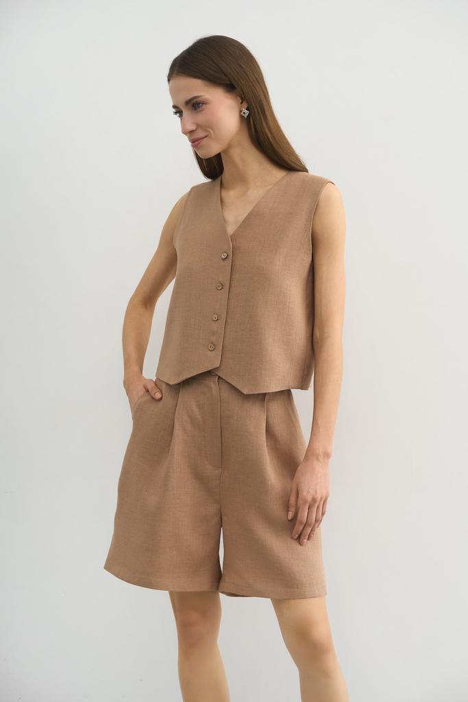 Жилет льняной Wild Desert