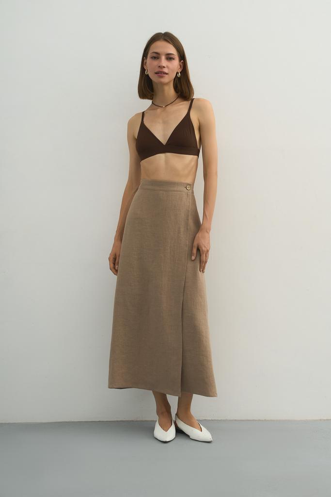 Юбка льняная миди Monsoon