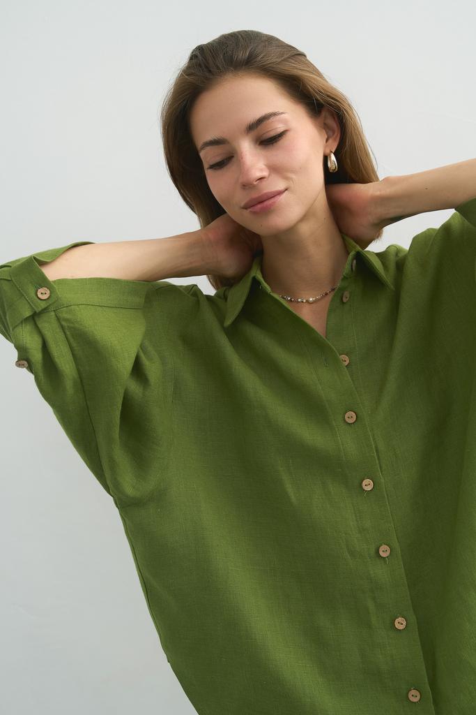 Рубашка льняная Veter Lime