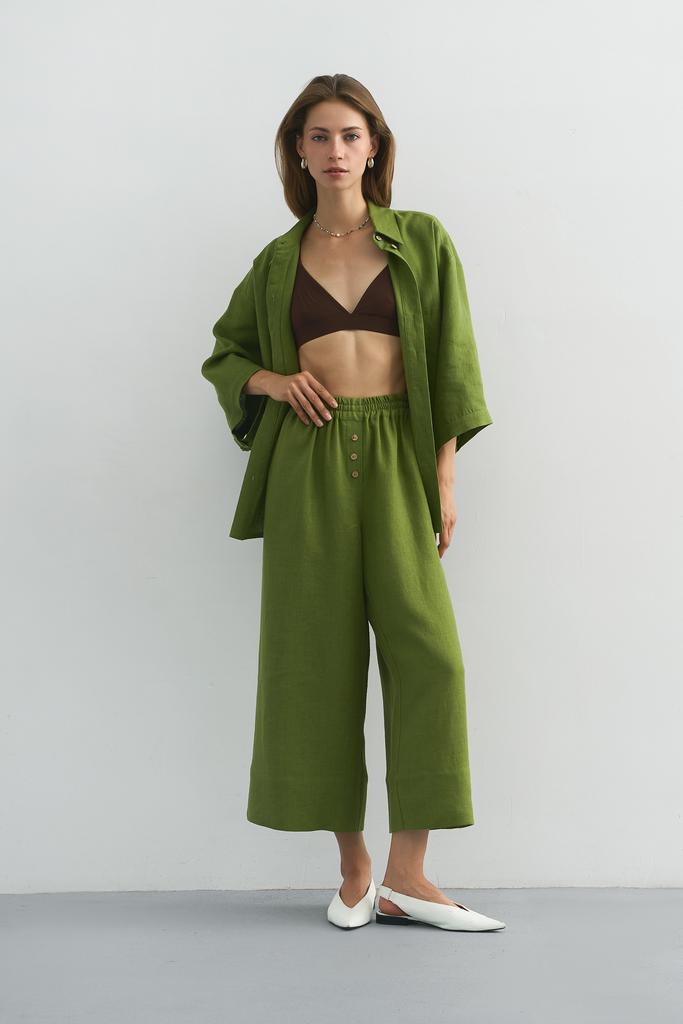 Кюлоты льняные Veter Lime