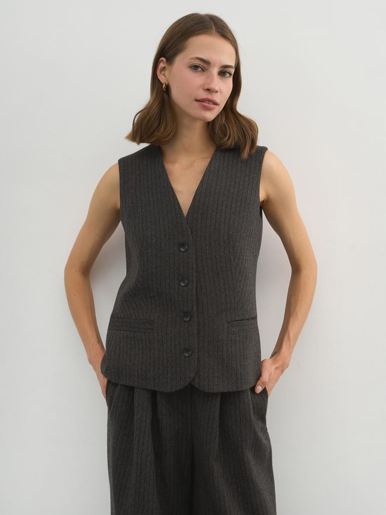 Жилет из шерсти Obsidienne