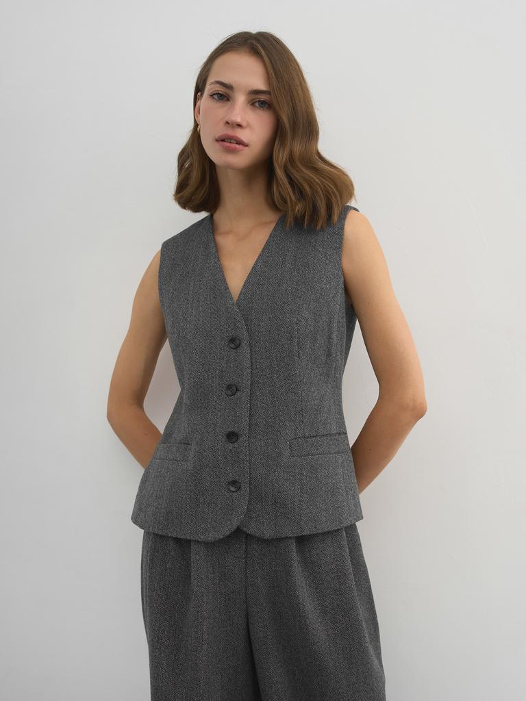 Жилет из шерсти Saphir étoilé