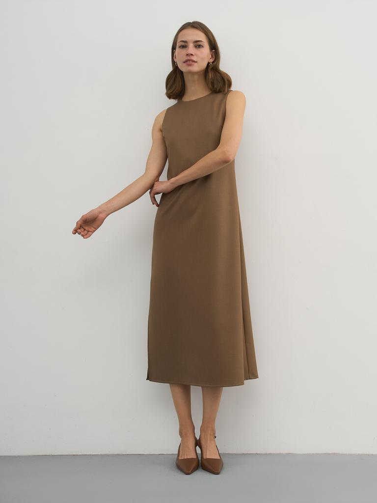 Платье базовое из шерсти Agate de feu