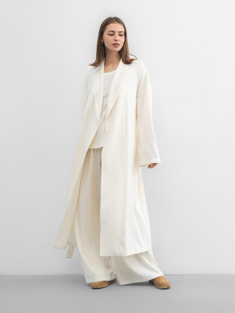 Халат из мягкого конопляного трикотажа Pearl