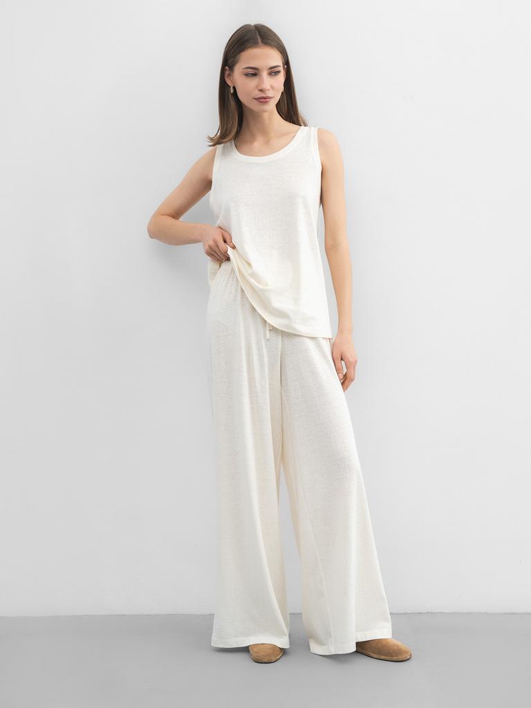 Брюки из мягкого конопляного трикотажа Pearl